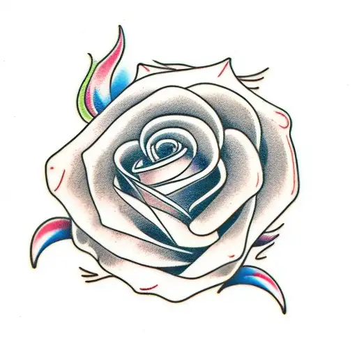 Neotraditional Rose