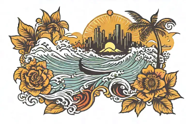 Surf Sun Skyline