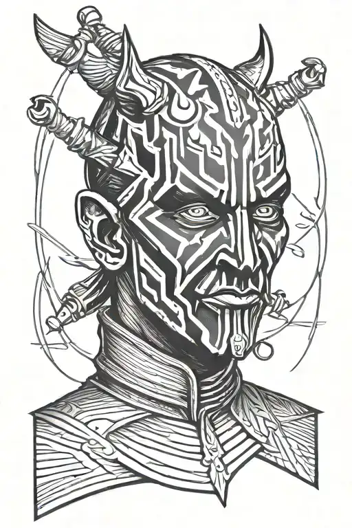 Simple Darth Maul In Black