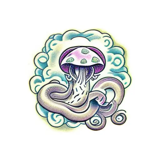 Snake And Mushroom