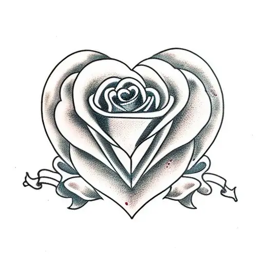 Heart-shaped Rose Surrounded By Barbwire