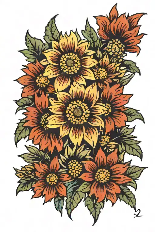 Indian Blanket Wild Flowers