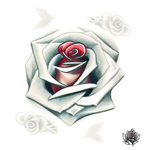 Red English Rose Simple