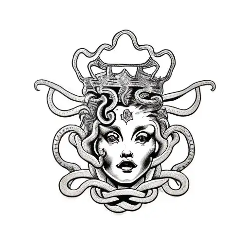 Medusa With Crown