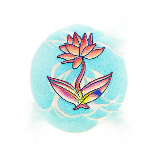 Palm Tree Ocean Lotus