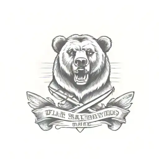 Bear Thead Americana Sailor Jerry Chest