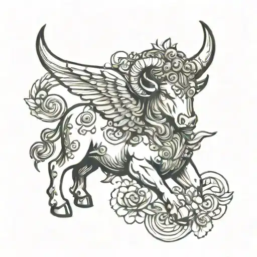 Zodiac Sign Taurus With Angel