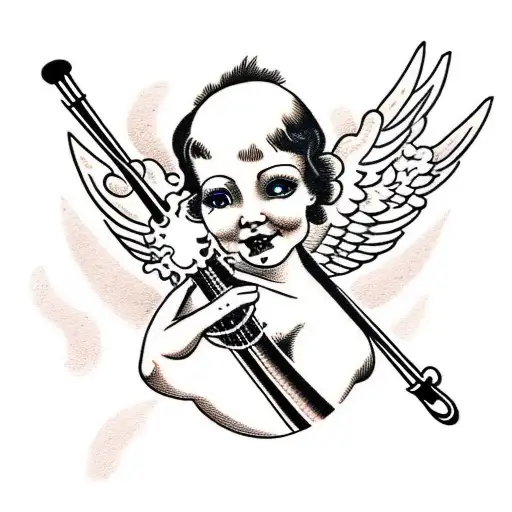 A Angel With A Lyre
