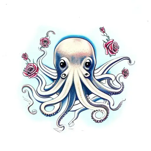 Octopus With Roses