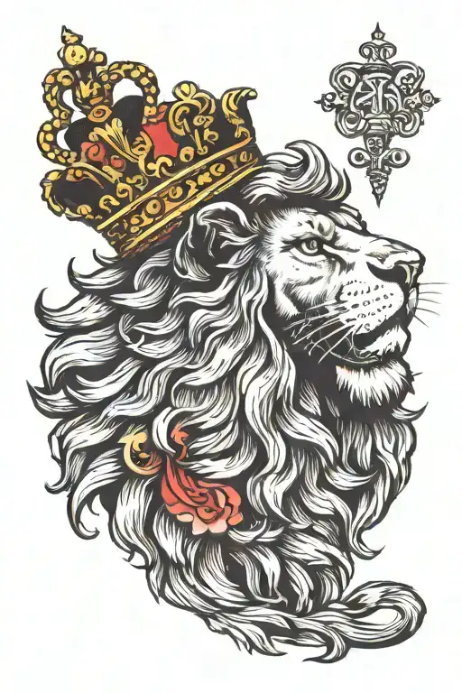 Dutch Lion Wearing A Crown