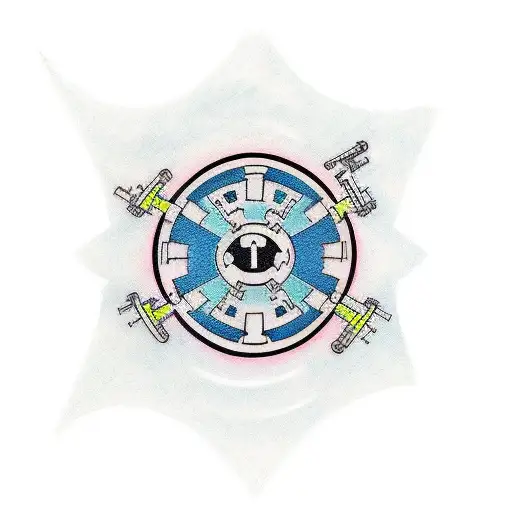 Create A Tattoo Design That Represents The Intersection Of Cybersecurity And Star Wars