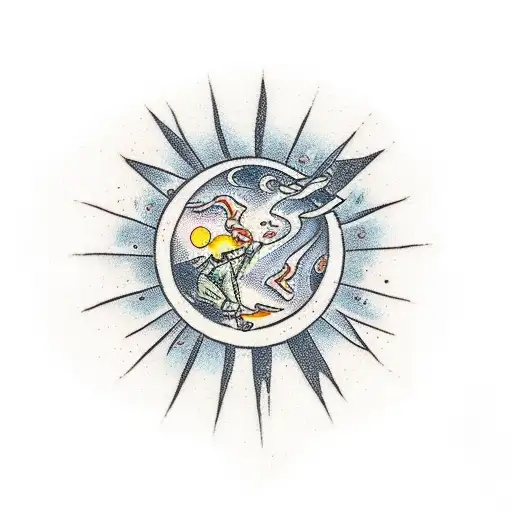 Souls Dancing Over A Ring Overlooking Earth Planet