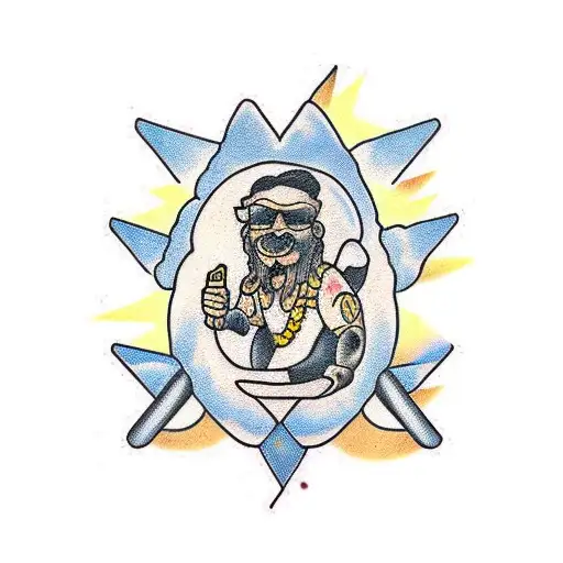 Banana Hiking On A Mountain