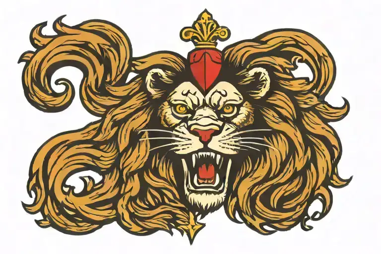 Cross Lion Head Bible