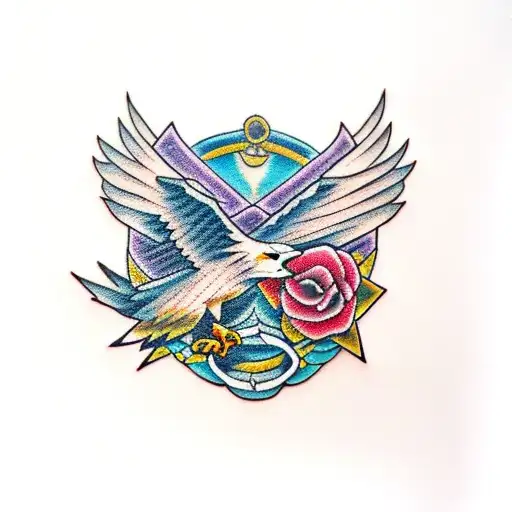 Stitch Cuddle A Eagle