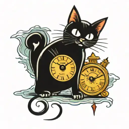 Felix Cat Clock