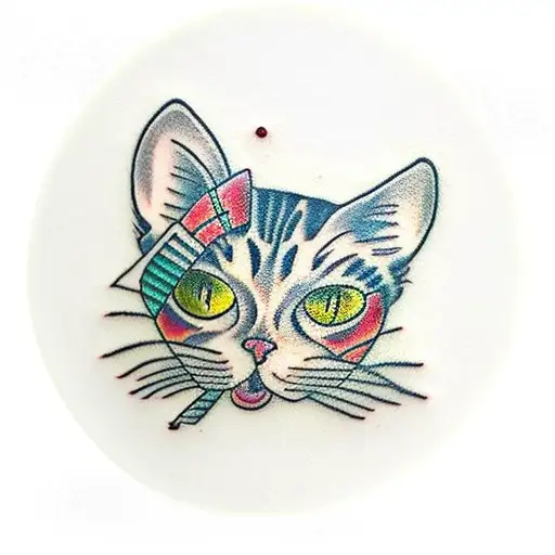 Shot Glass With Cat Tail