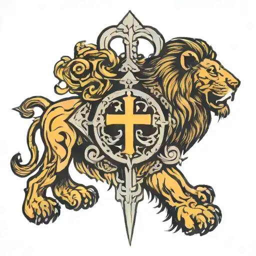 Armor Of God Lion Cross