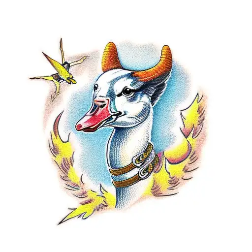 A Female Goose With Face Tattoos Wearing A Carhartt Jacket And Cowgirl Boots