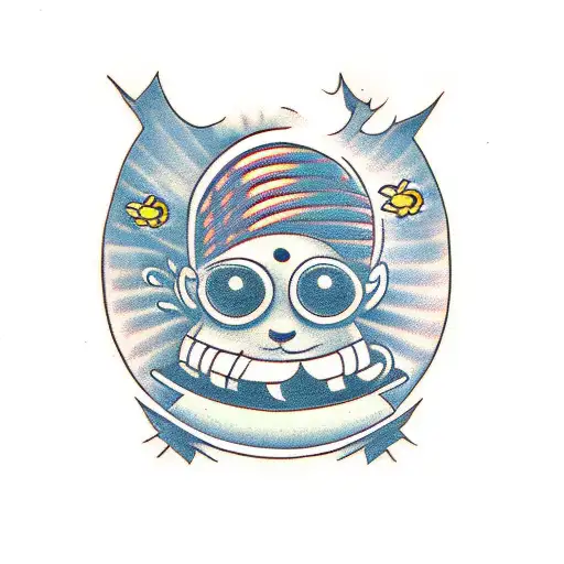 Small Little Cartoon Guy Chilling