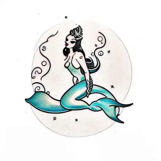 Sexy Mermaid On Thigh