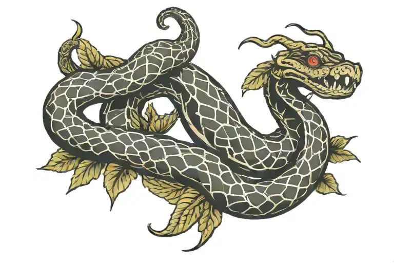 Shull With Snake Wrapped