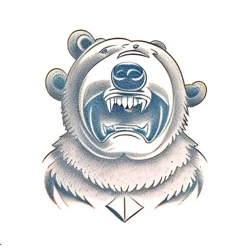 A Bear With His Mouth Open