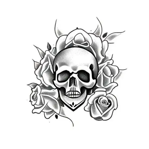Skull And Roses