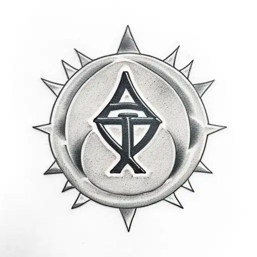 A Simple Gravestone With A Toyota Symbol On It