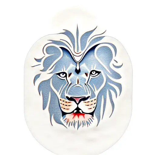 Lion Face With Gold Chain