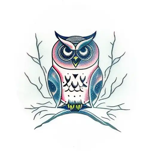 Owl Combined With Bull