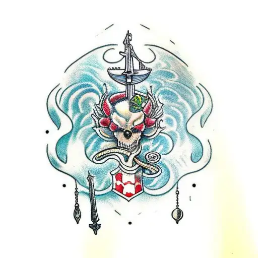 Themis With Scales And Sword