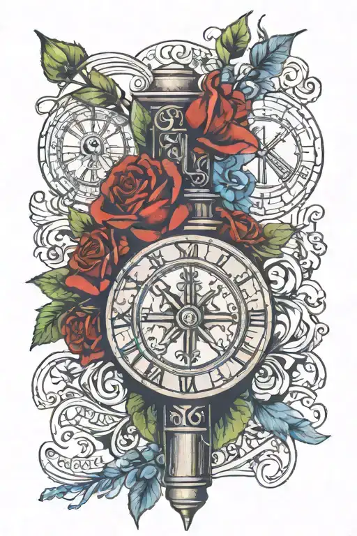 Paslm 91 Forearm Tattoo Featuring Roman Numerals Representing Important Dates