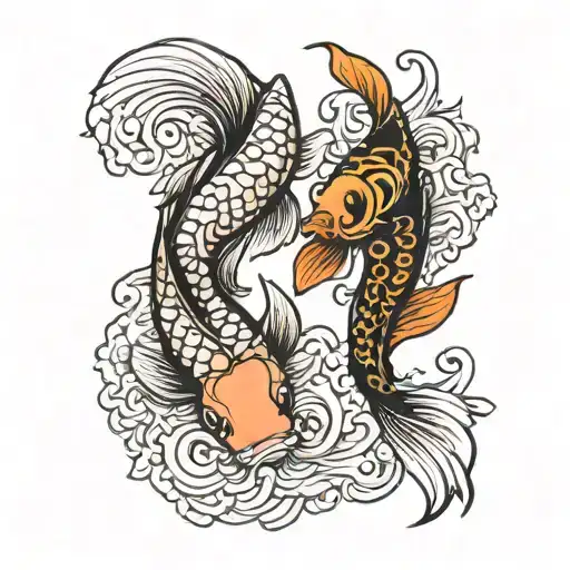 Koi Fish Ying Yang