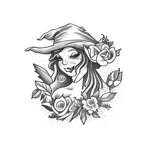 A Tea-loving Witch Surrounded By Farm Animals And Nature Elements