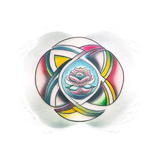 A Yin And Yang Symbol Composed Of Bipolar Disorder-related Imagery