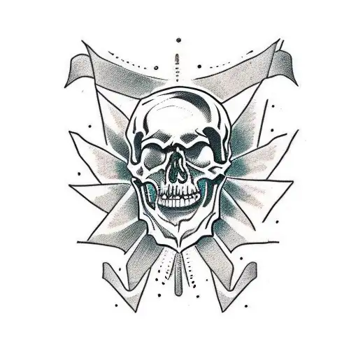 Skull With Bearded Dragon On It