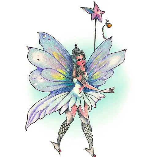 Fairy Sitting On A Shroom