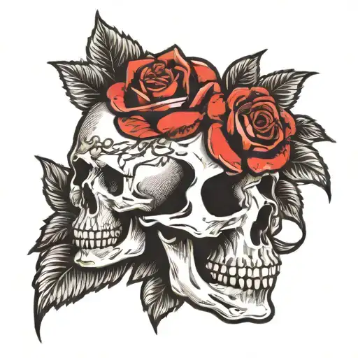 Skull And Roses
