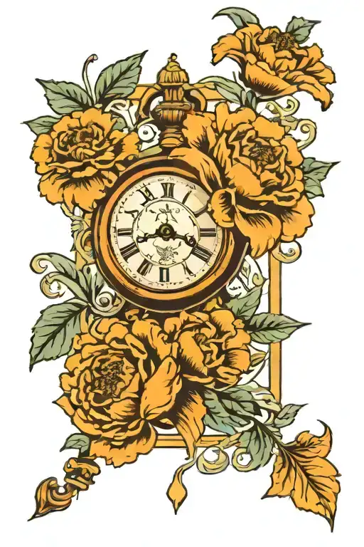 Marigold And Clock