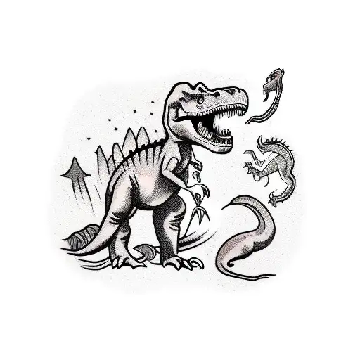 Dinosaur Performing Concert