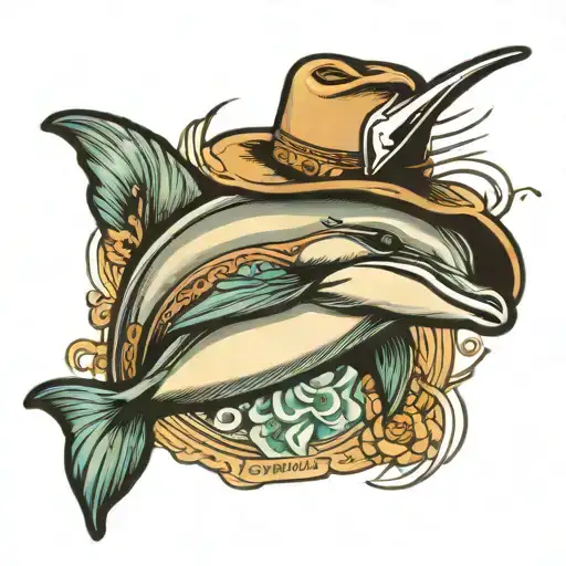 Dolphin With A Cowboy Hat