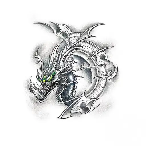 Futuristic-inspired Black Dragon