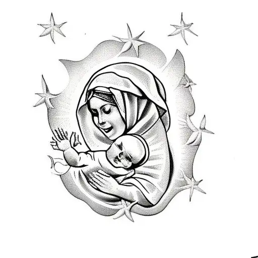 Mother Mary No Colour