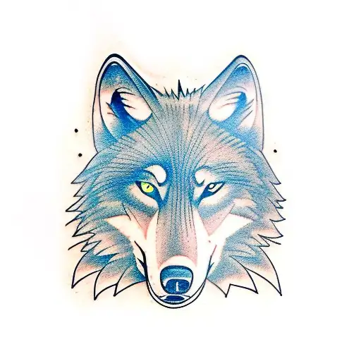 Wolf Face From The Side