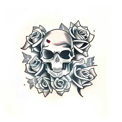 Skull And Roses