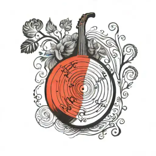 Handpan Music Notes Coming From The Pan Transforms In To Tree Of Life