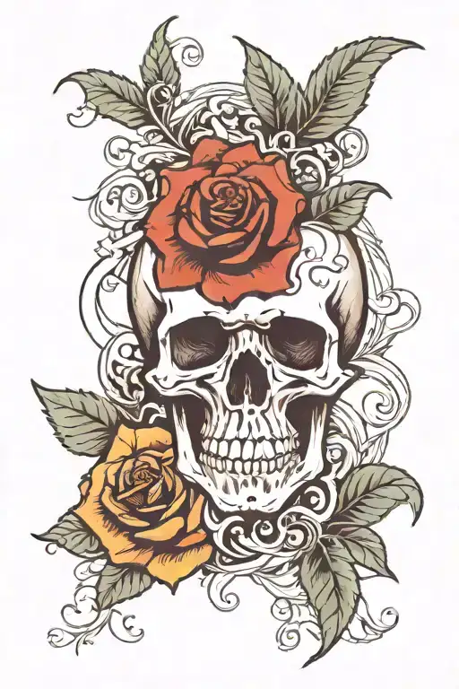 Skull Rose