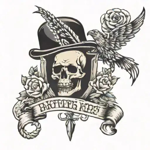 My Brothers Keeper Tattoo Black