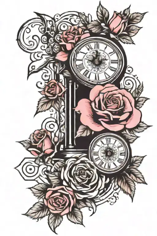 Clock And Rose
